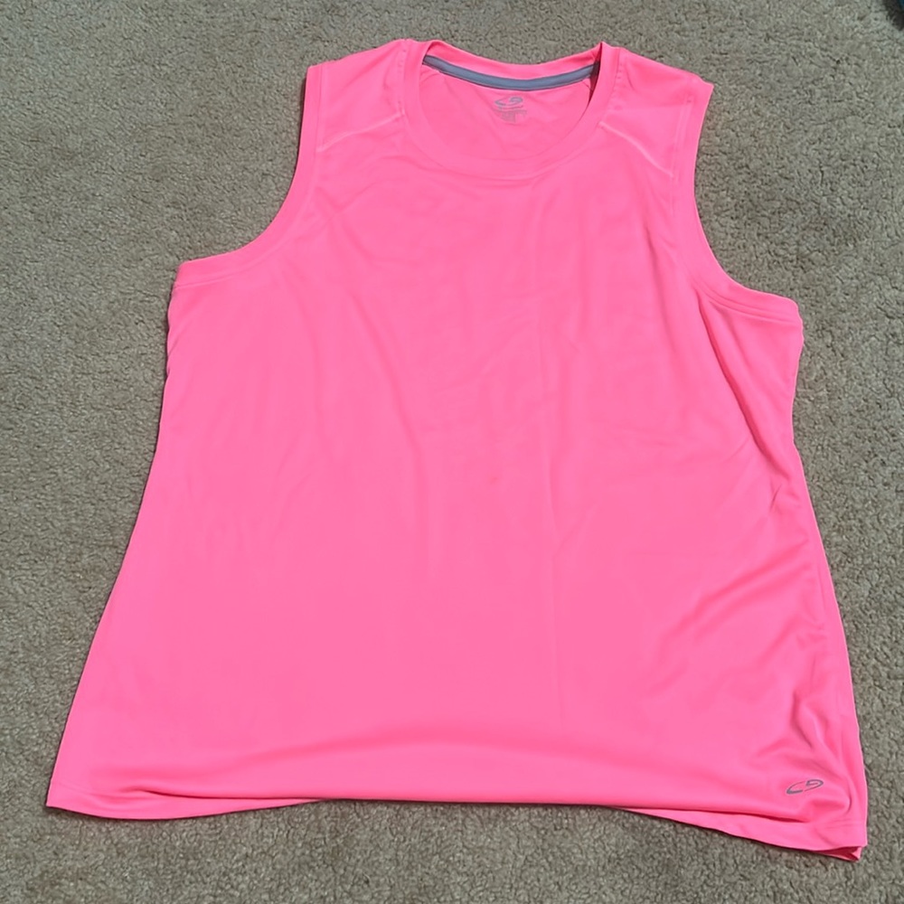 Pink tank top good for working out